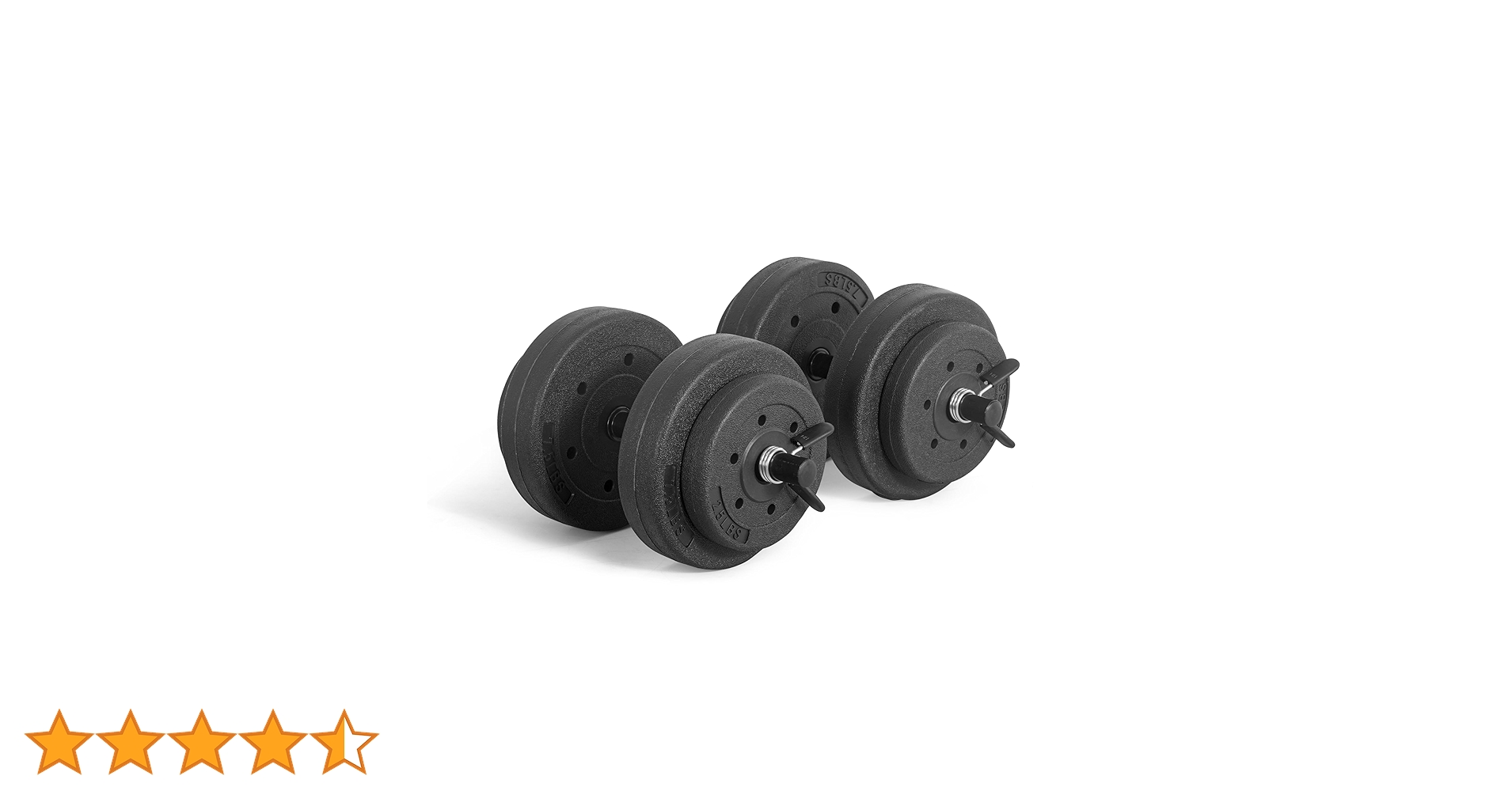 アメリカCAPバーベル　40ポンド 調節可能　ダンベル　18kg 収納ケース付き Amazon | キャップバーベル 40ポンド セメントダンベルセット